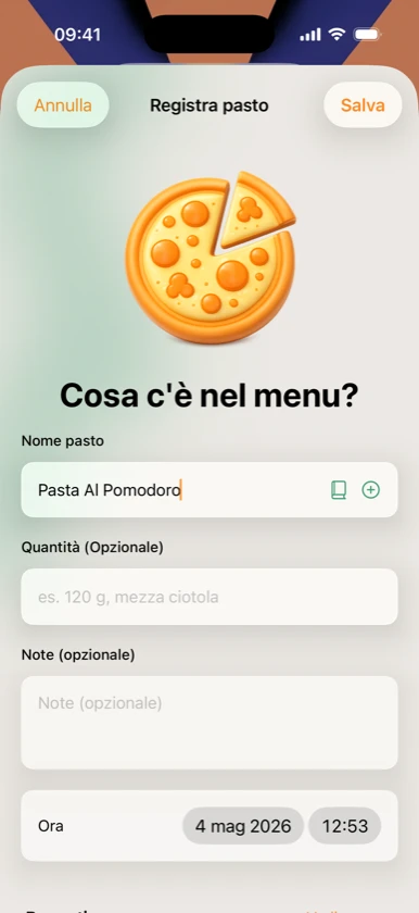 Ribbon Family — registrazione pasti svezzamento