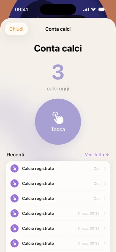 Ribbon Family: conta calci del bambino