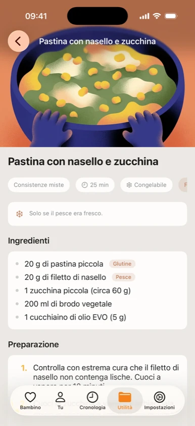 Ribbon Family — ricetta pesce per svezzamento